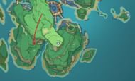 The final tree's location in Inazuma (Image via Sportskeeda)